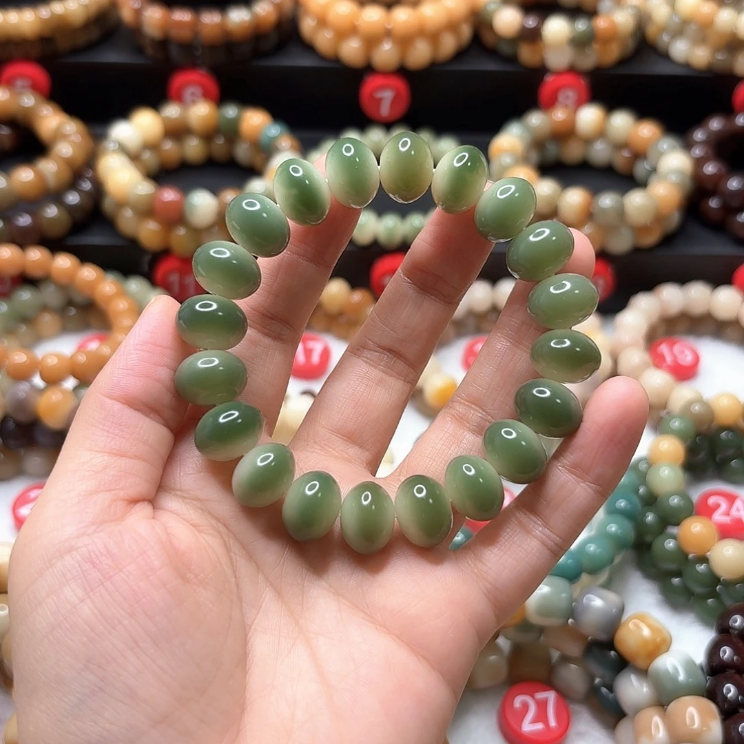 淡***生菩提根/象牙果手串已加备用珠