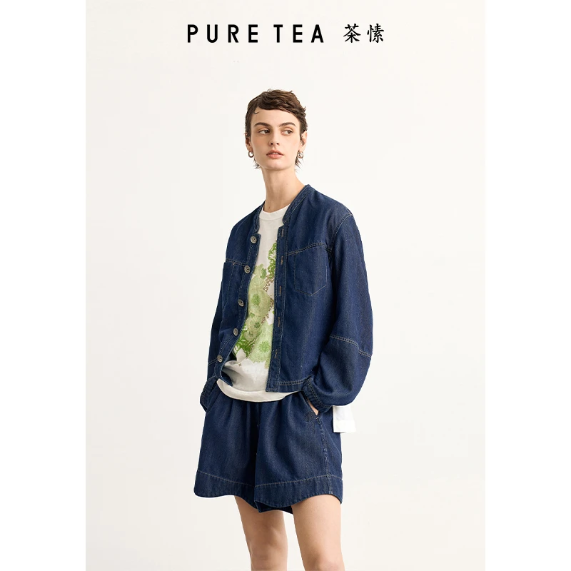 【丹宁美学】牛仔衣女墨蓝短外套KN0507D11