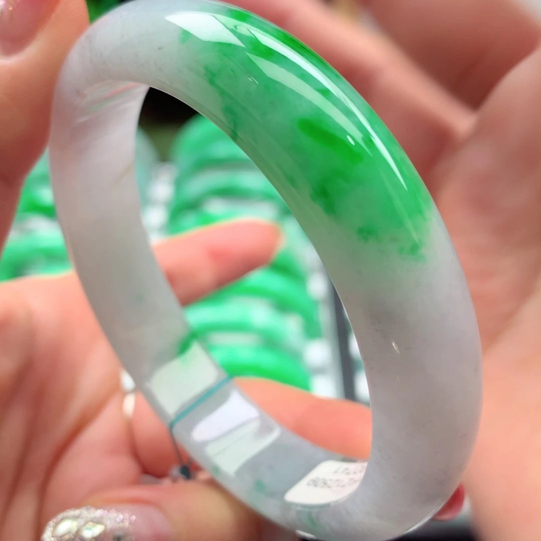 未镶嵌手镯翡翠缅甸58圈口