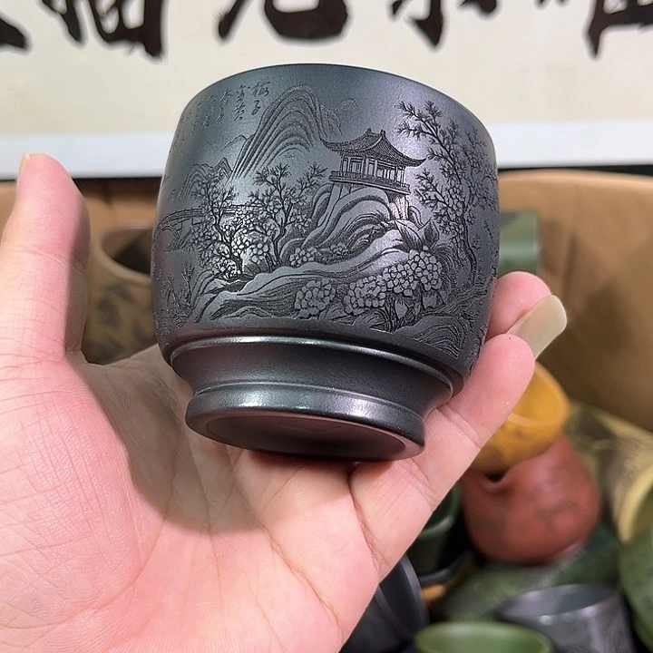 茶杯紫砂全手工紫砂主人杯