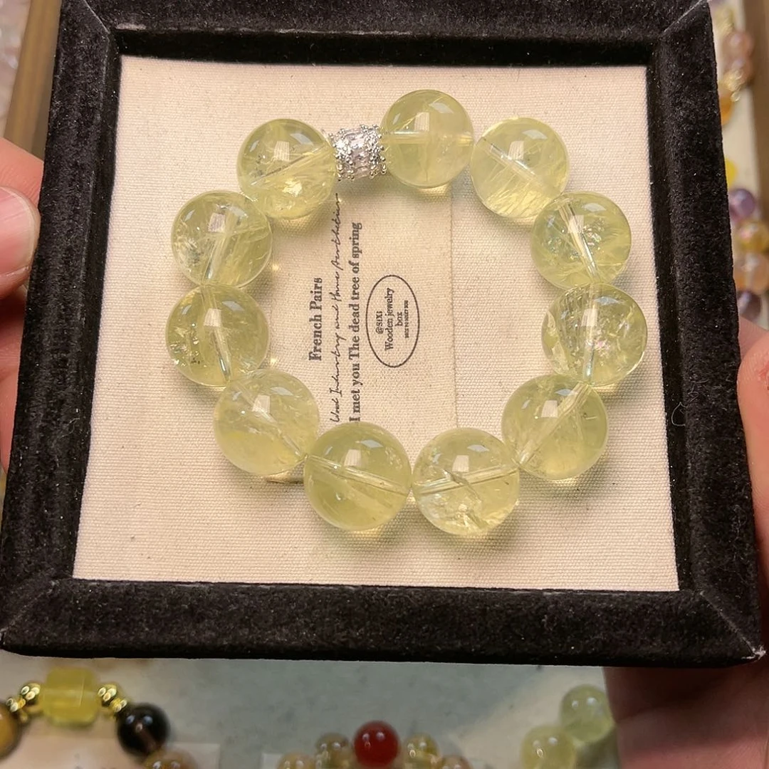 水晶手绳未镶嵌柠檬黄