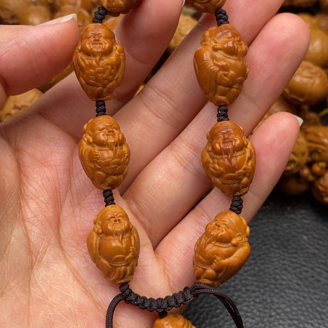 手串橄榄核小财神反油1.3