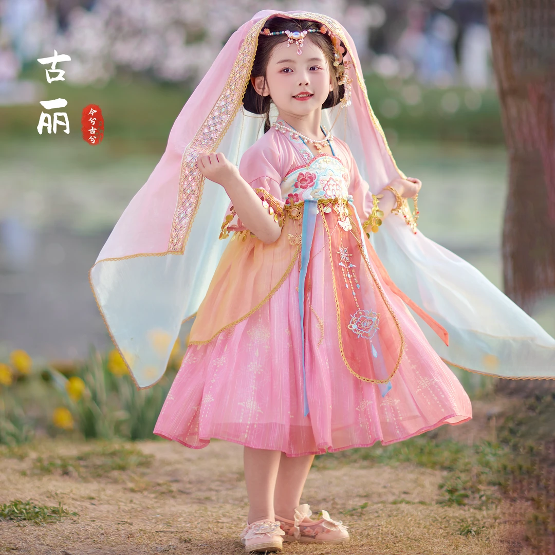 今兮古兮【古丽】汉服女童连衣裙夏季西域古风夏装仙气公主裙