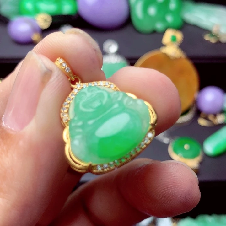 翡翠未镶嵌吊坠(不含链)