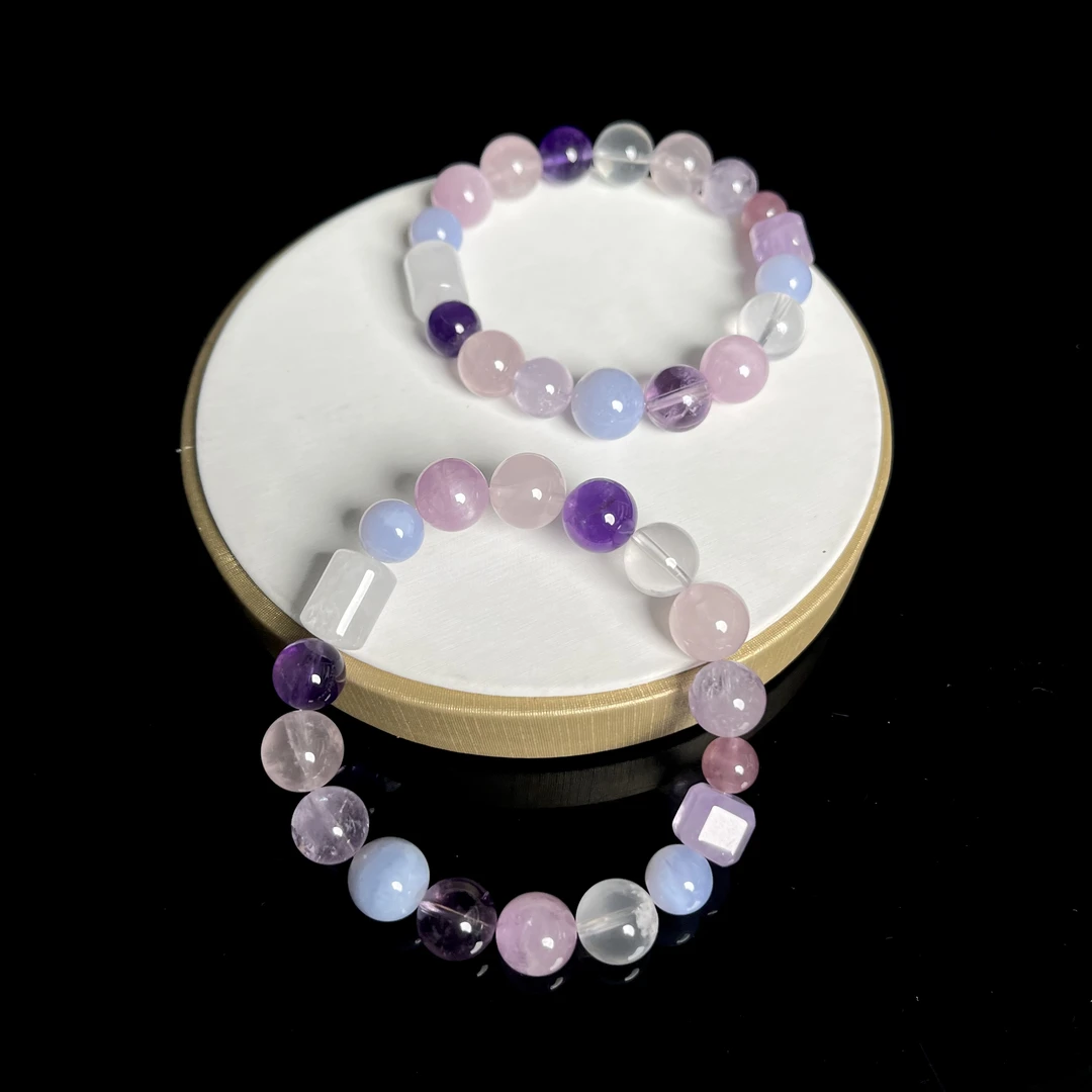 粉紫多宝手串9-11mm+Q9020多样性发其一