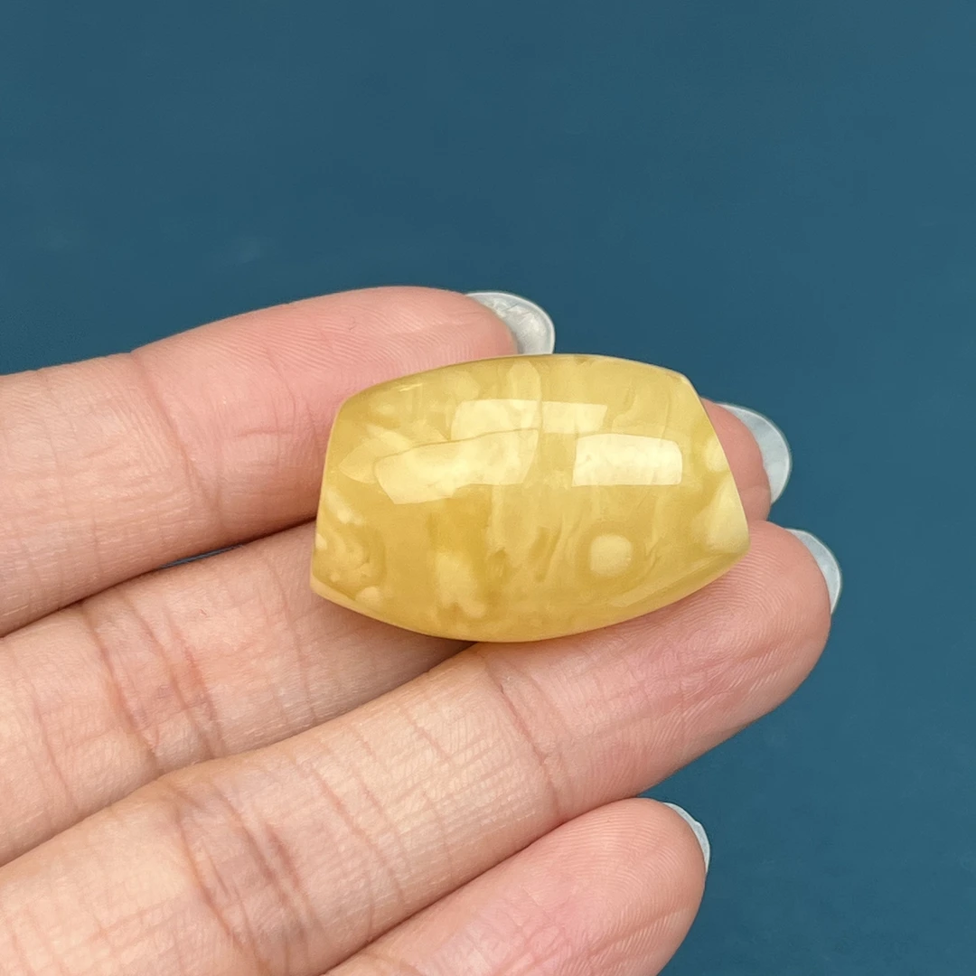 Y7335天然原矿蜜蜡马蹄珠17.6*27mm抖音基地 质检发货