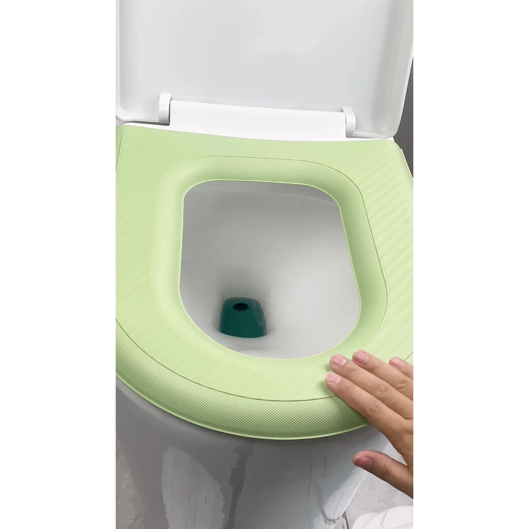 粘贴家居手提式高发泡马桶垫手提款防水免洗坐便垫马桶坐垫