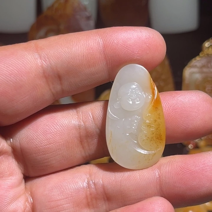 和田玉未镶嵌挂件用****5