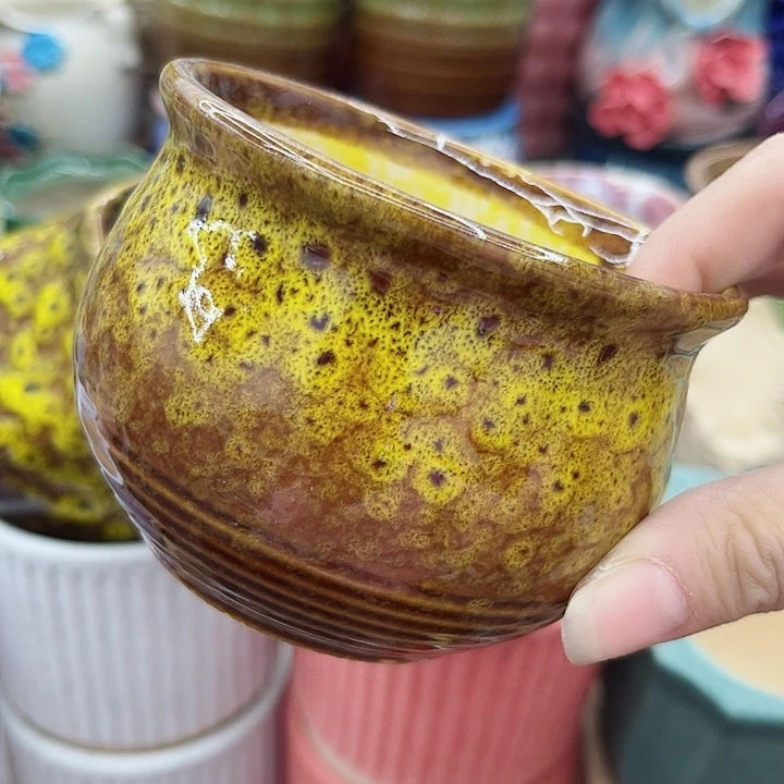 多肉绿植陶瓷花盆，发10个