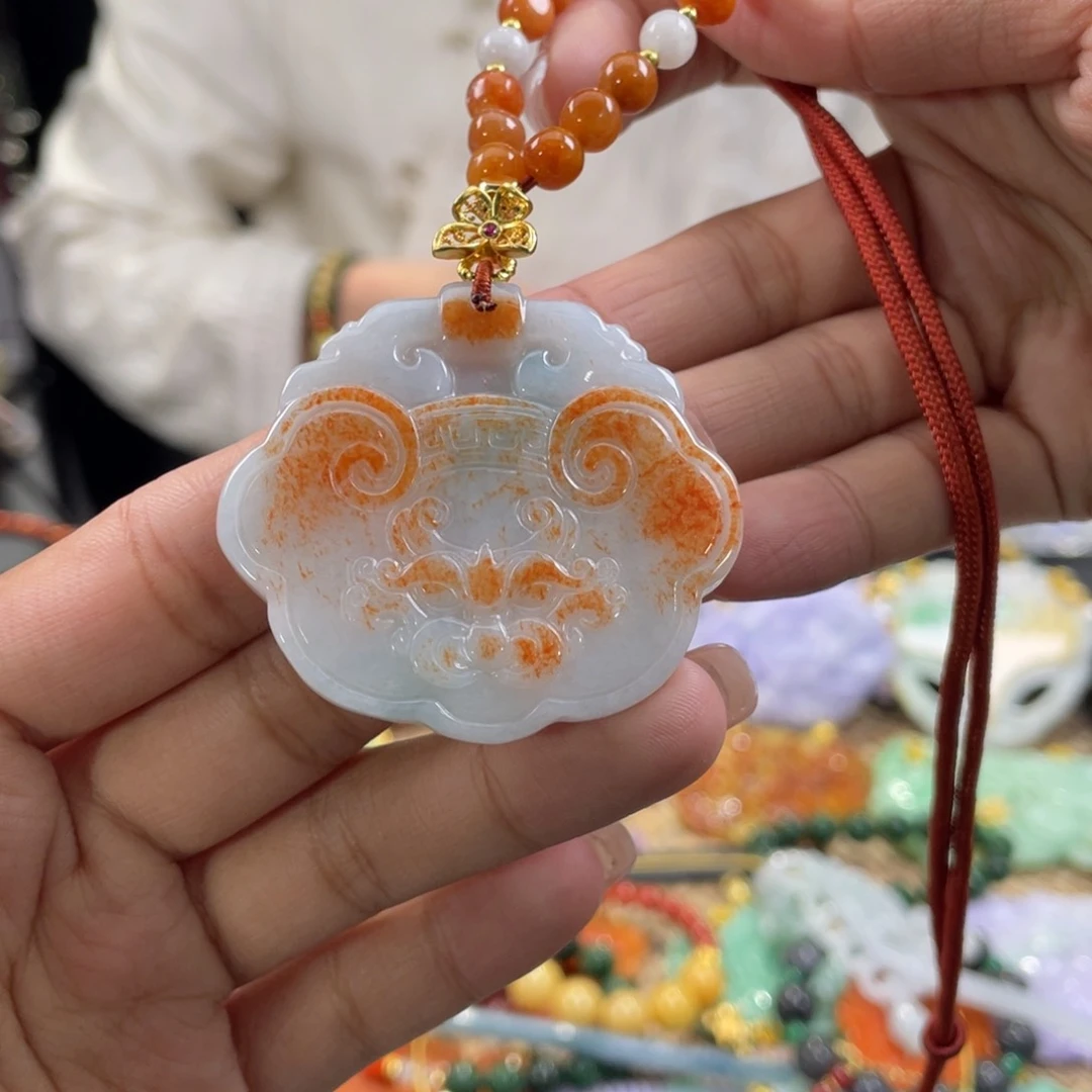 翡翠颈饰未镶嵌代编织