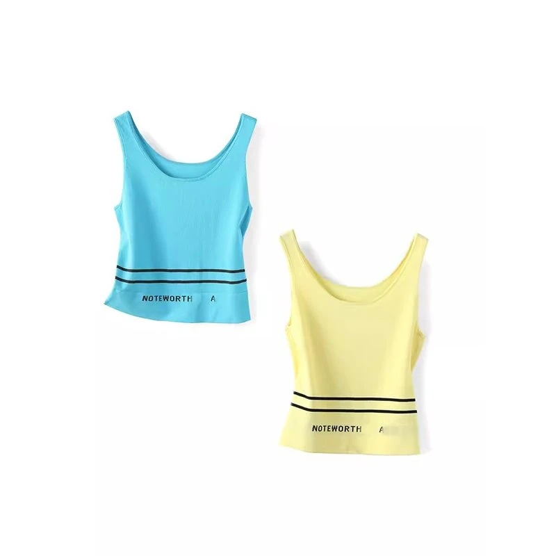 32314【依系列】字母辣妹针织吊带背心2I318825D