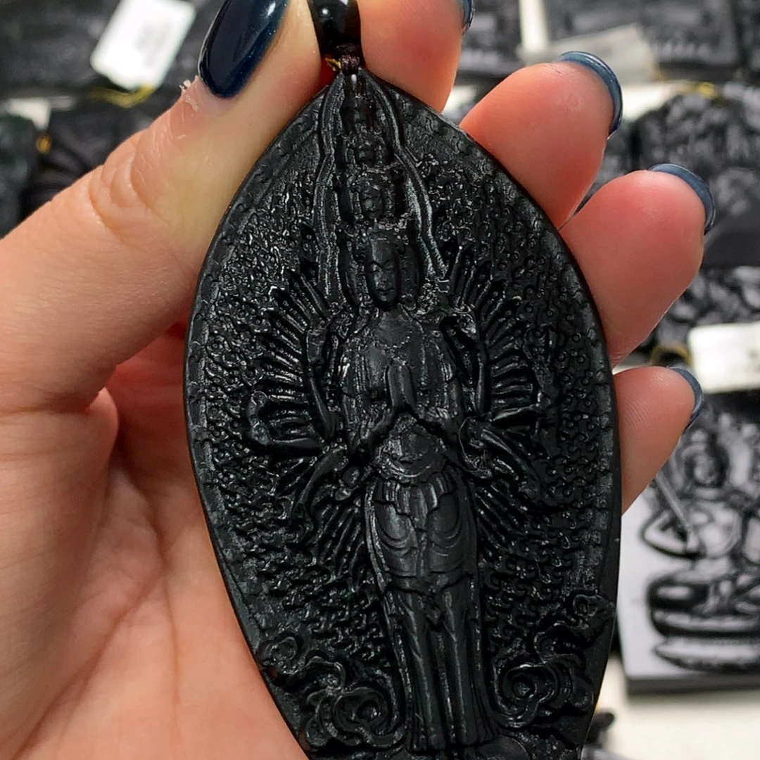 天然a货钢琴黑挂件