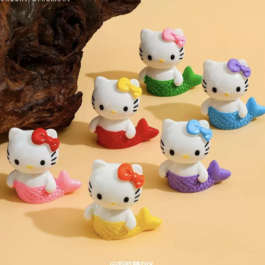 【对对碰】美人鱼KT公仔6色 树脂DIY配饰奶油胶摆件