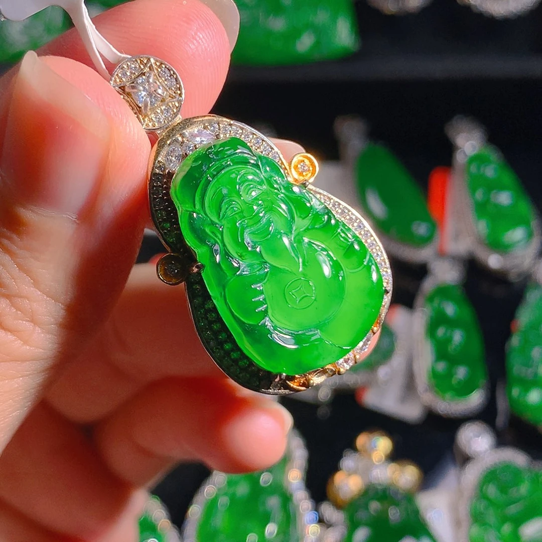 翡翠未镶嵌吊坠(不含链)