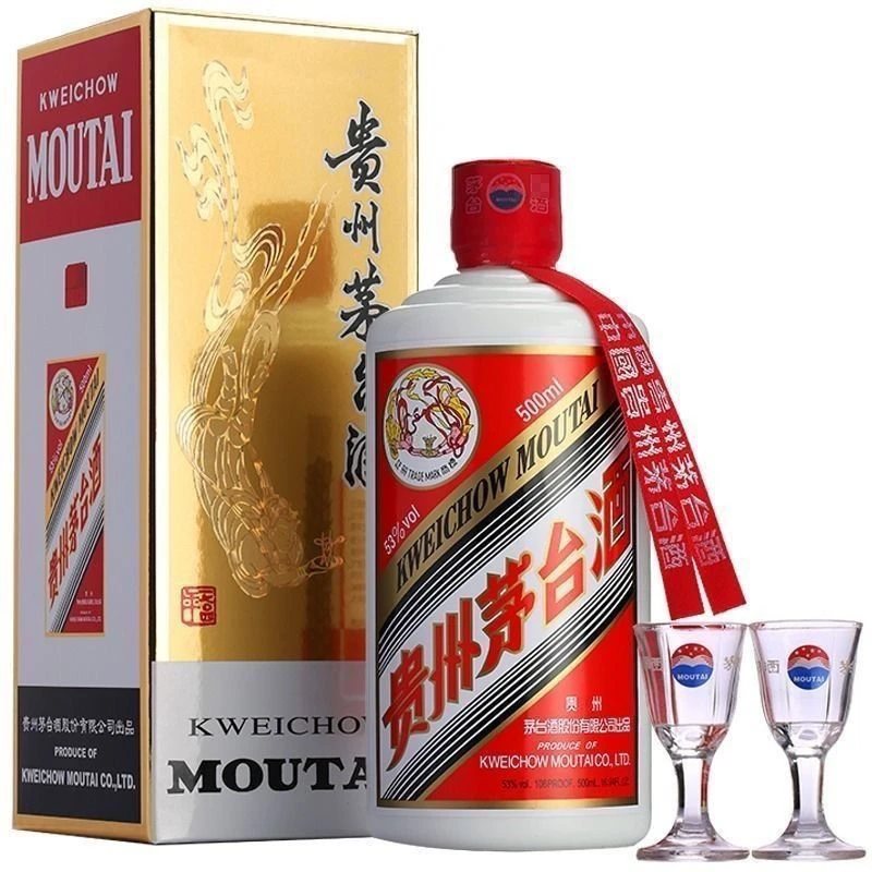 KWEICHOW MOUTAI/贵州茅台飞天茅台 酱香型白酒53度500ml*1瓶