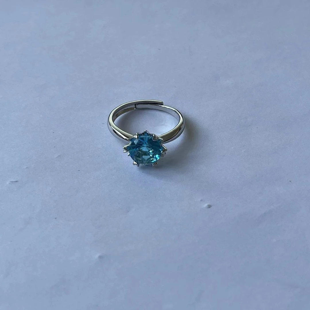 臻选戒指 经典百搭设计蓝色戒指CKT19