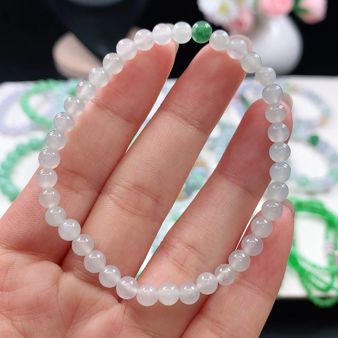 翡翠未镶嵌手链4.9mm