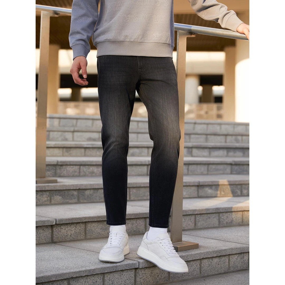 【四面弹空气】利郎秋季新款419修身九分牛仔裤柔软裤子男款秋冬款