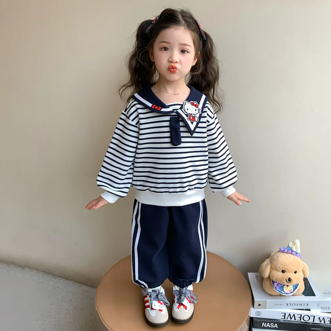 女童秋季套装2025新款小童洋气学院风儿童秋装衣服女宝宝早秋穿搭