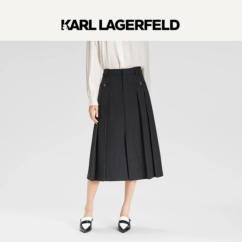 【官方】KARL LAGERFELD卡尔拉格斐2025春季新款半裙老佛爷M21E1214