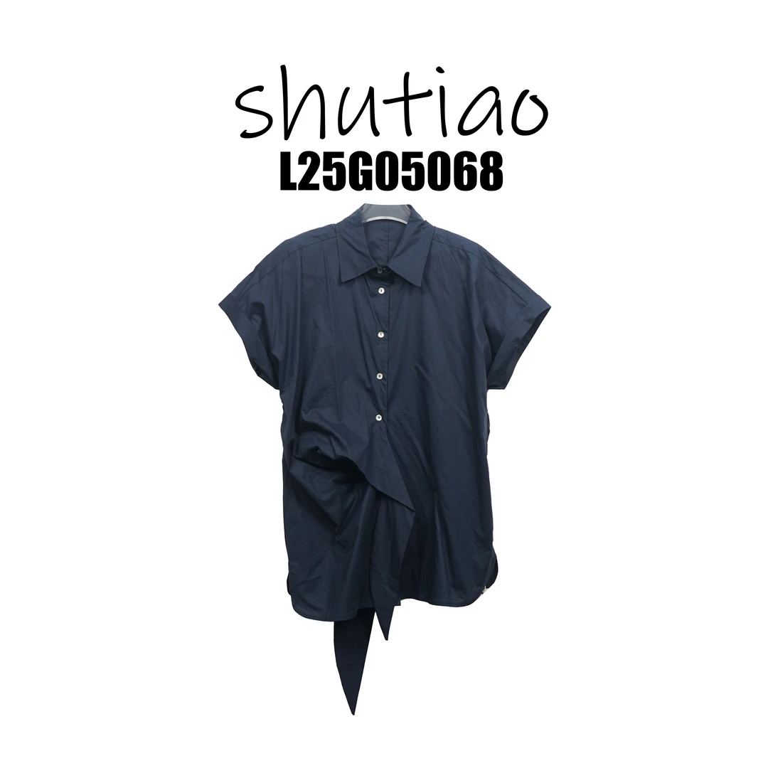 【SHUTIAO】2025夏季：新款小众设计款衬衫L25G05068