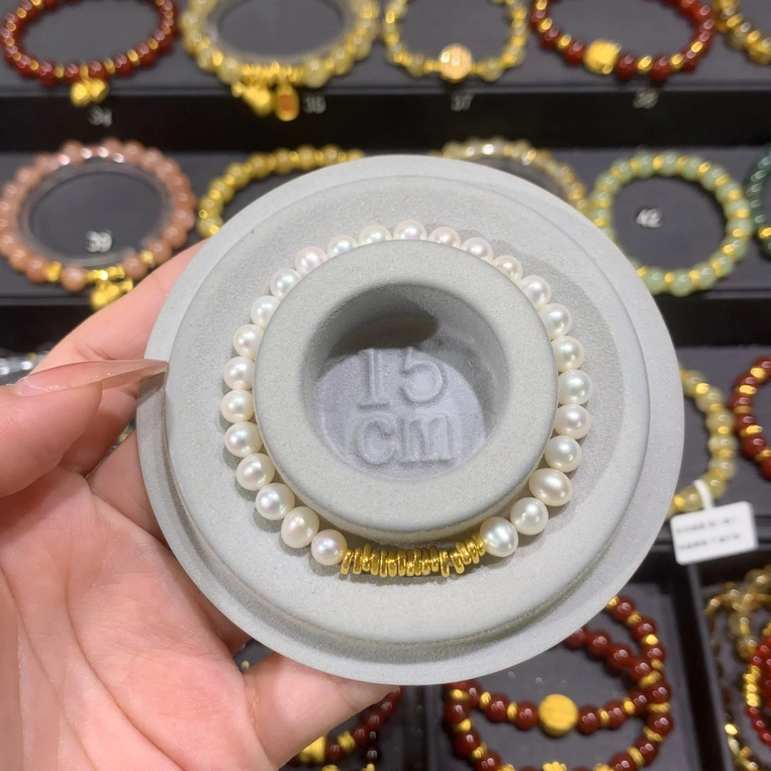 淡水珍珠未镶嵌手链碎金