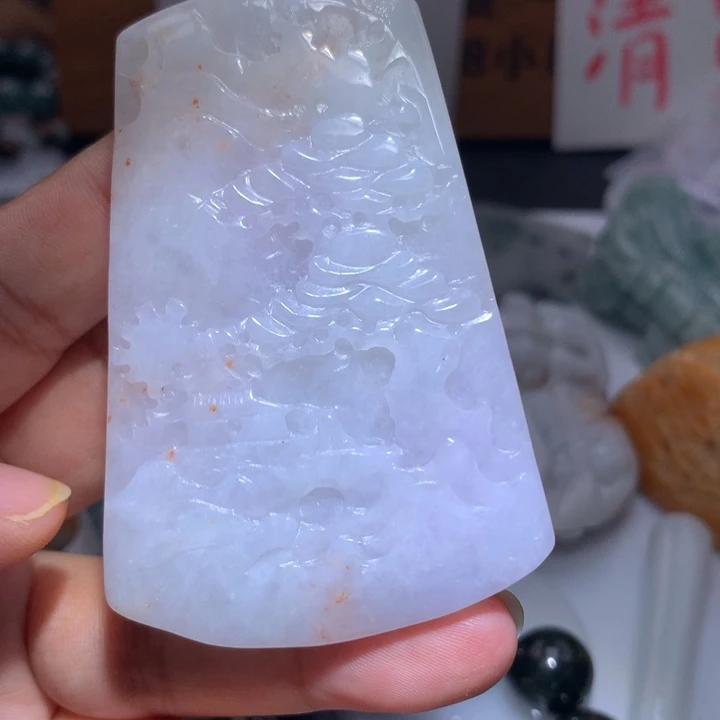 翡翠未镶嵌颈饰保真天然A货翡翠