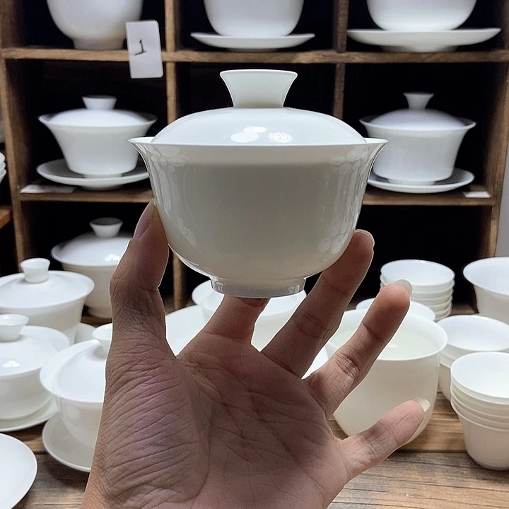 骨瓷2才元宝盖碗盖下约150ml