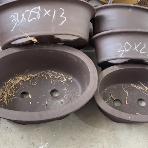 紫砂花盆紫砂处理6个