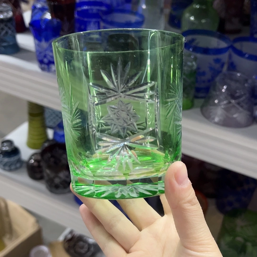 平底款水晶玻璃微瑕一个