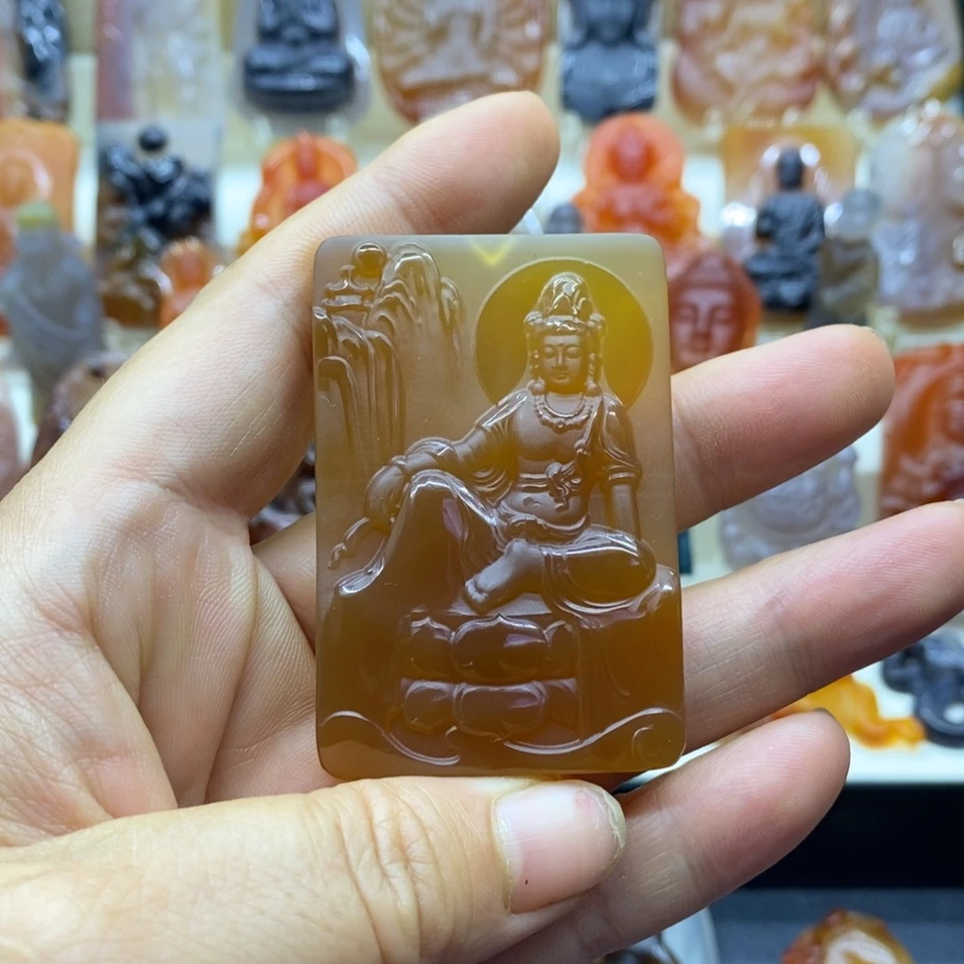 玛瑙/玉髓吊坠(赠链)未镶嵌吊坠