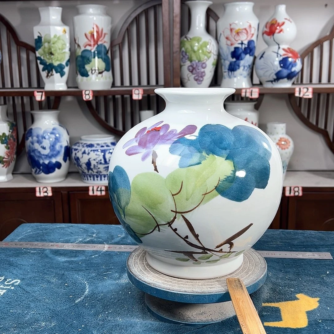 空***兰摆件景德镇陶瓷石鸟