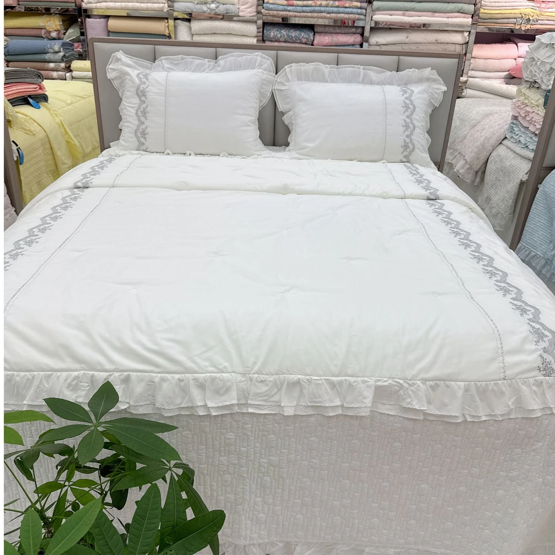 婷阳禄❀ 悠然莫代尔四件套绗缝柔软