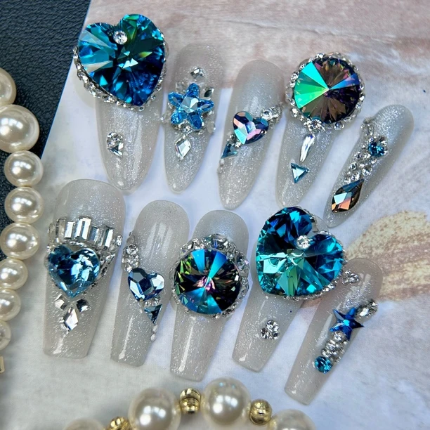 【我心永恒】【全华尺码可定制】施华钻bbi百慕大蓝天堂之光奢华爆闪