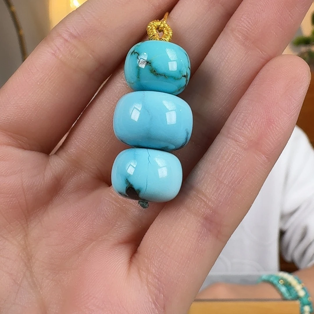 绿松石未镶嵌挂件