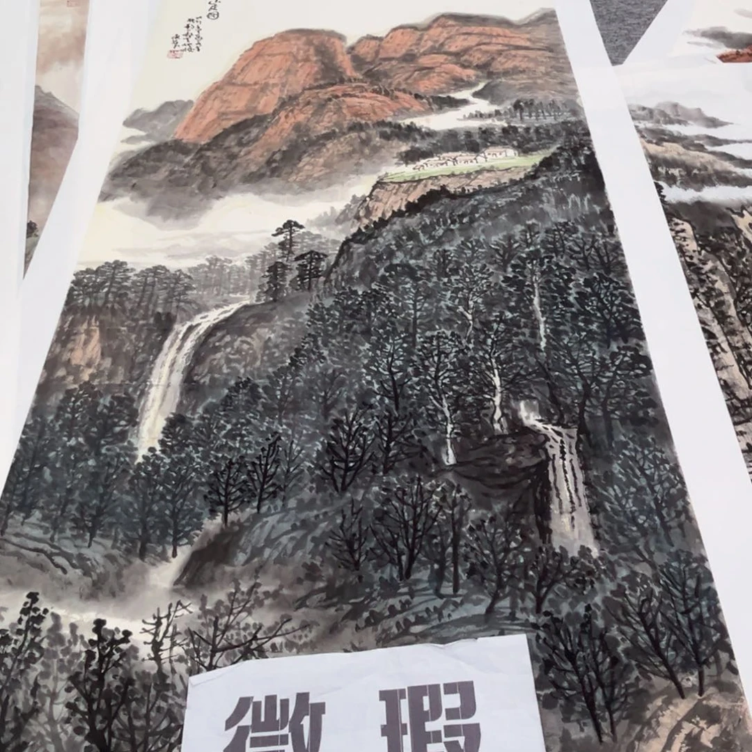 国画鸿**伴微瑕绘画绘画