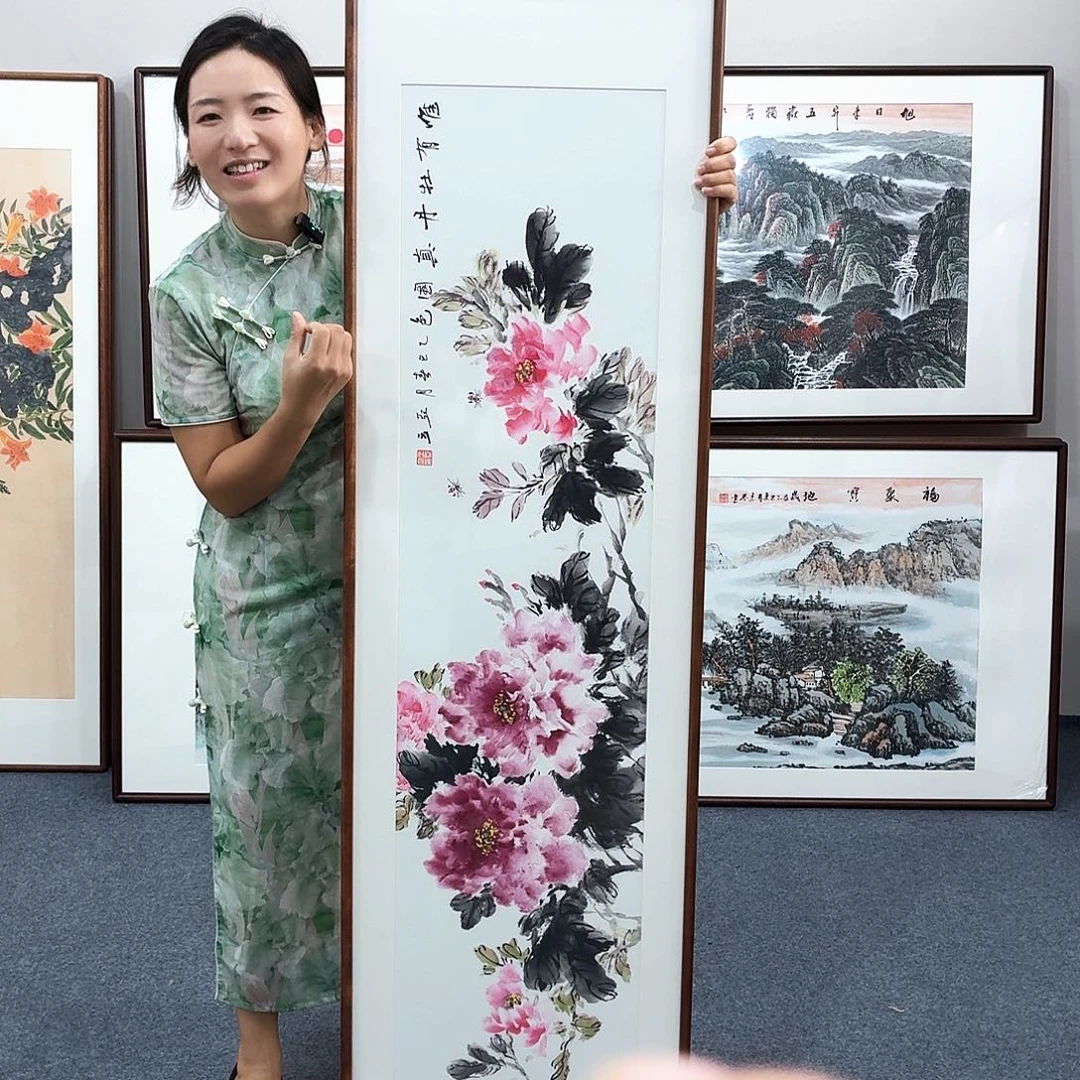国画手绘作品160×45尺寸