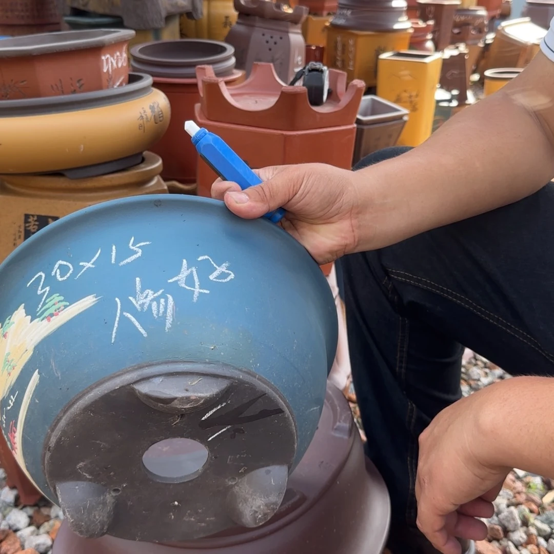 紫砂花盆紫砂花盆花盆盆景盆栽瑕疵