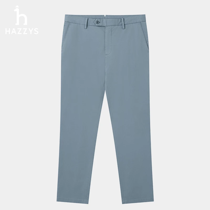Hazzys哈吉斯春夏季男士时尚休闲裤直筒长裤男款裤子