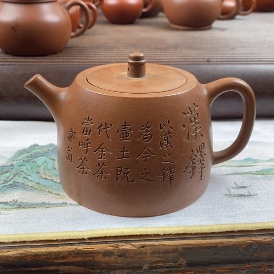 木***子茶壶紫砂段泥汗多