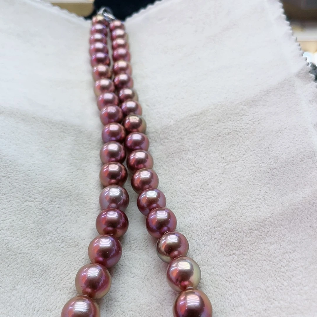 淡水珍珠颈饰银S925镶嵌