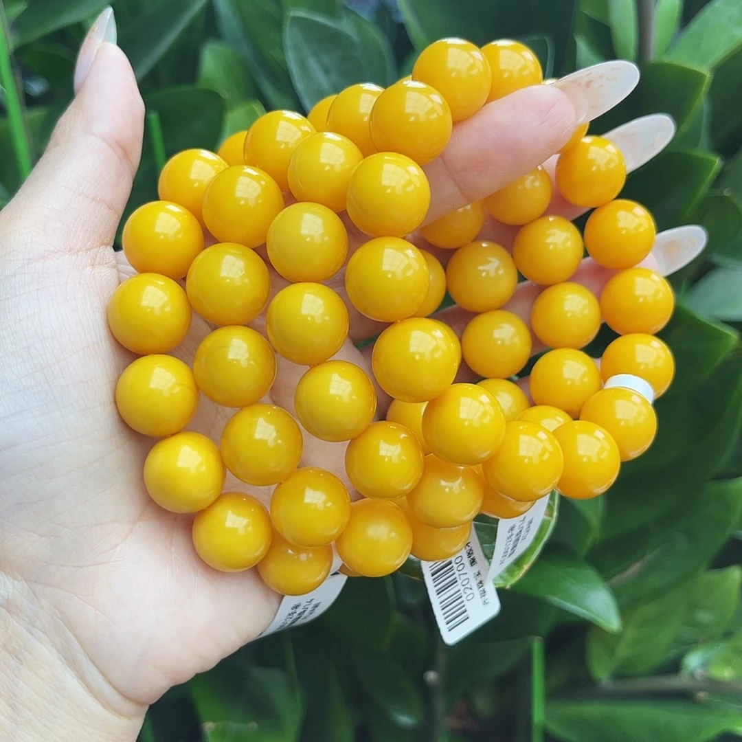 琥珀未镶嵌手链14 m多样性发其一