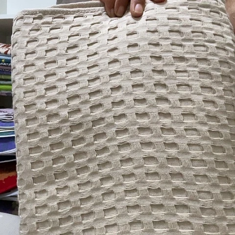 棉微瑕华夫格毛巾被1,4❌2左右