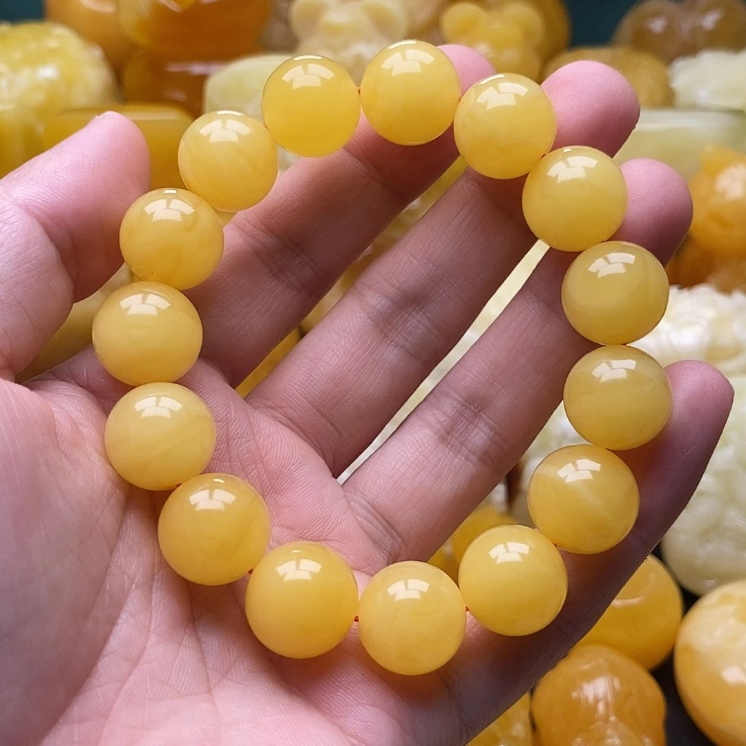 琥珀颈饰未镶嵌琥珀蜜蜡吊坠