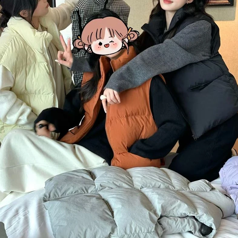 大林专属秋冬季新款百搭口袋拉链棉马甲9309