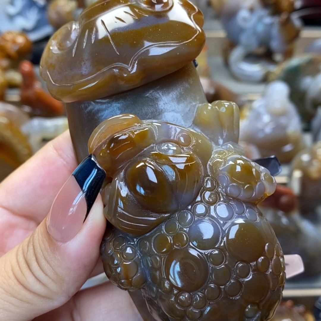 玛瑙/玉髓把件未镶嵌