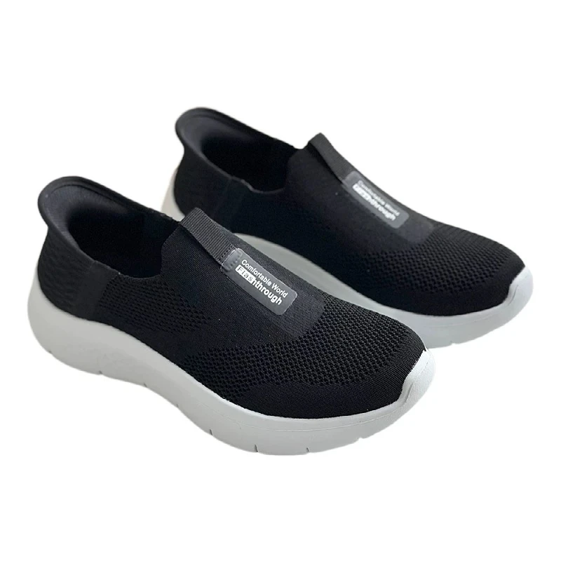 GershonBram“秒穿”系列百搭平底飞织女款运动鞋休闲鞋