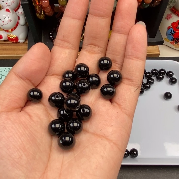 未镶嵌手链玛瑙/玉髓20个黑玛瑙卡10