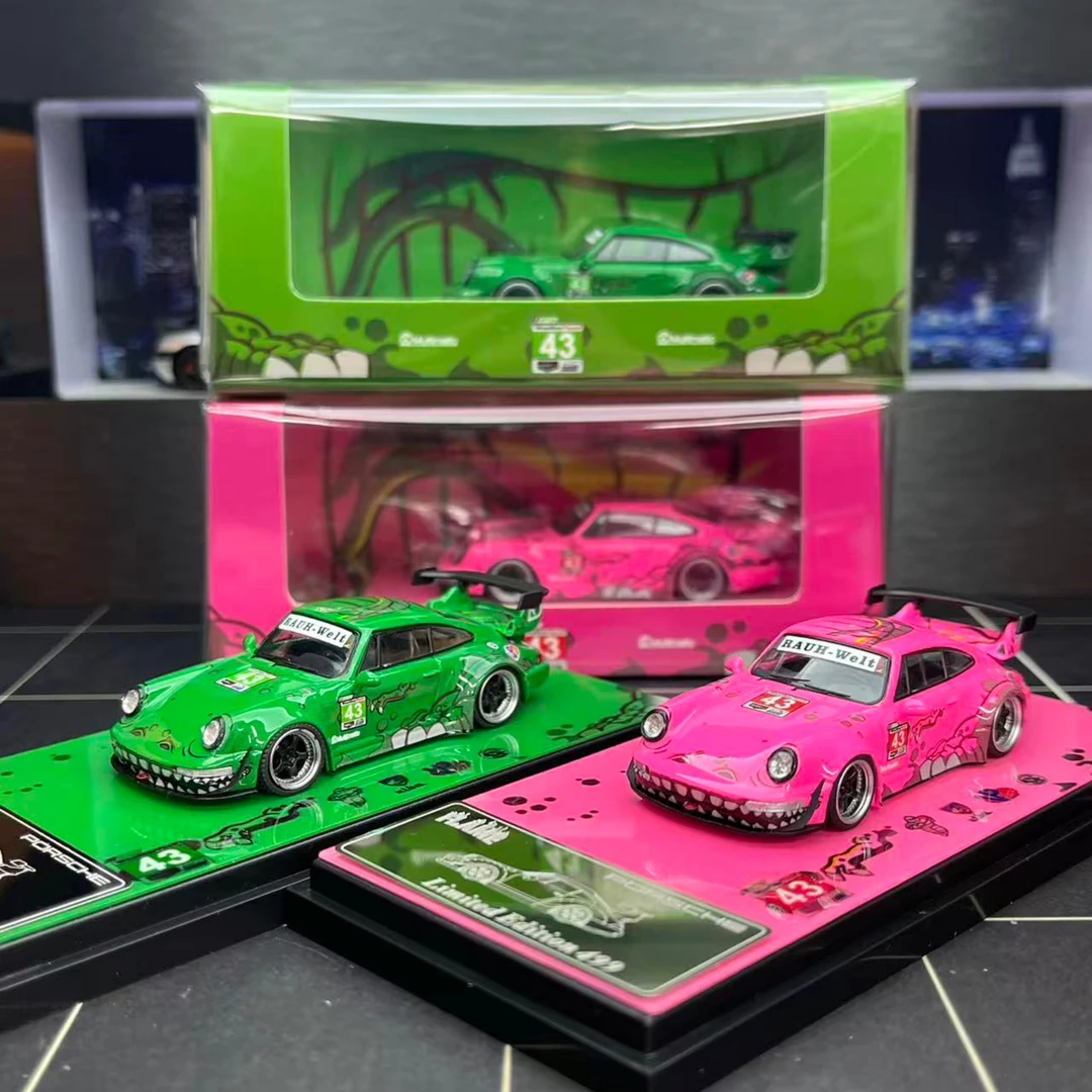 | 现货 |Flam1：64保时捷911 RWB964合金汽车模型收藏
