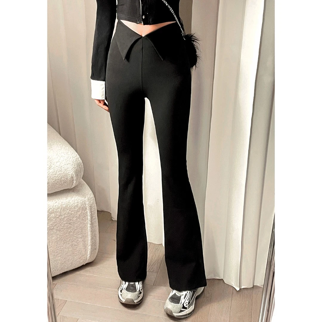 【强劲收腰!!"VV裤"微喇弹力裤】